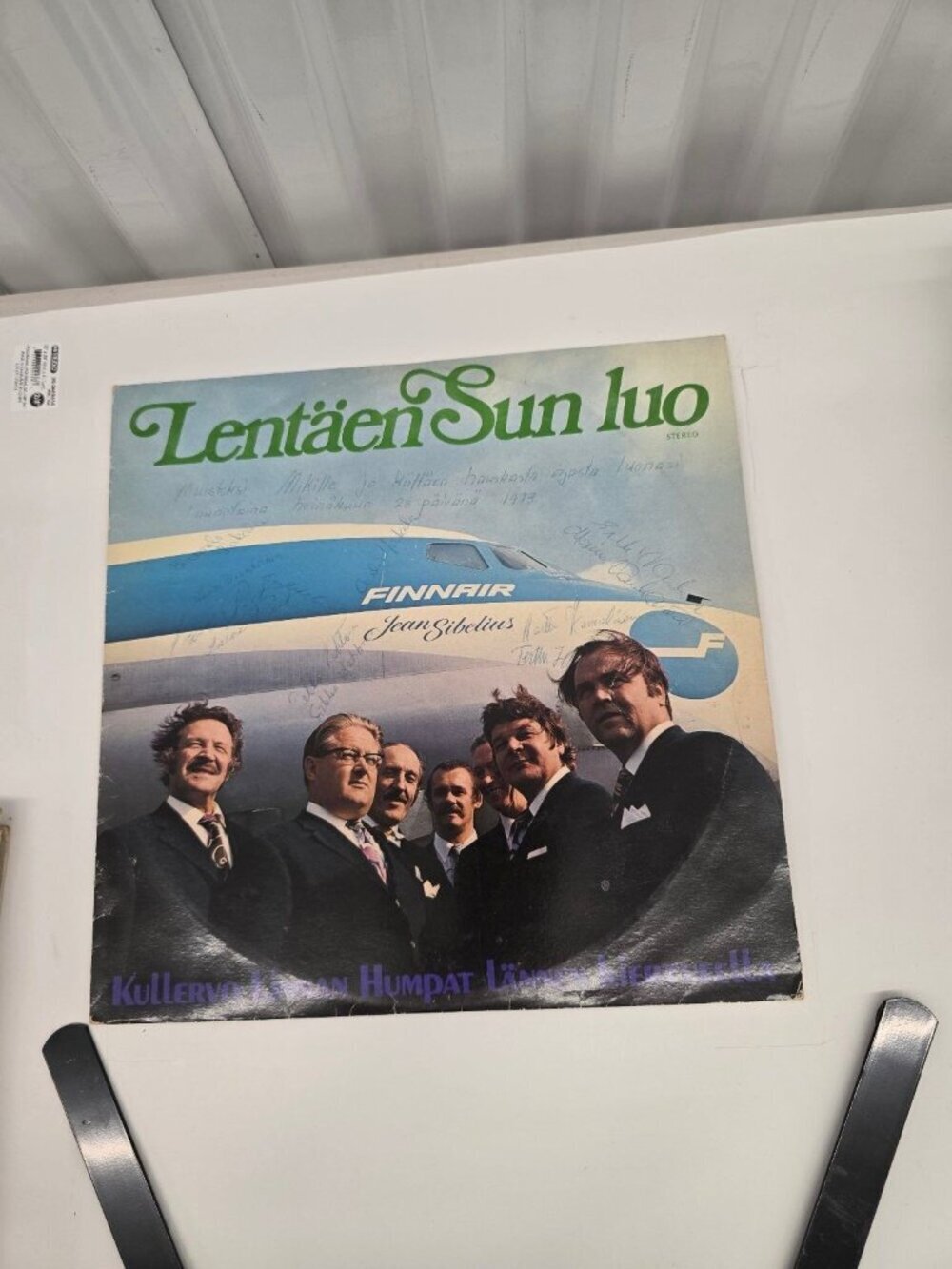 Kullervo Linna – Lentäen Sun Luo LP Record 1970 Rondo Finnish Folk STEREO 33 RPM